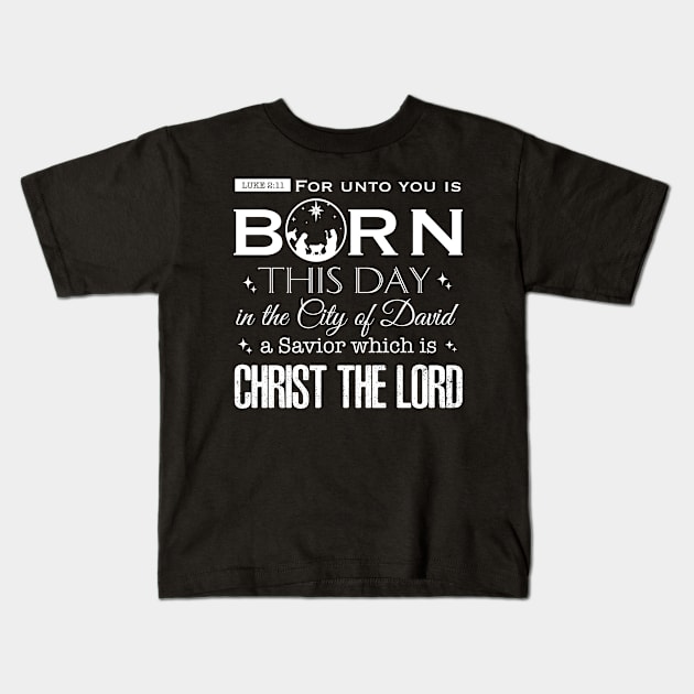 Christmas 2023, Bible Verse Christian Gifts Kids T-Shirt by JOHN316STORE - Christian Store